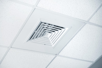 Gaines isolées d'une VMC double flux.