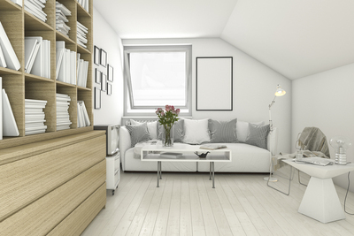 Après les travaux d'Isolation combles aménagés.