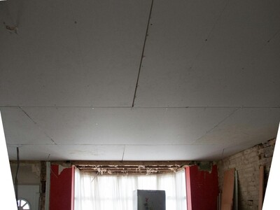 Isolation des plafonds dans le cadre d'une rénovation d'ampleur.